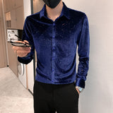 Men's Sequined Business Shirt