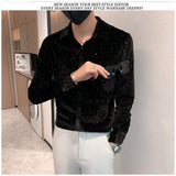Men's Sequined Business Shirt