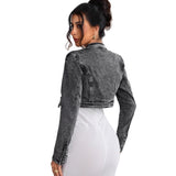 Women's Retro Short Denim Coat