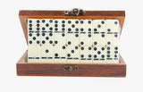 28 Piece Domino Set - Brass