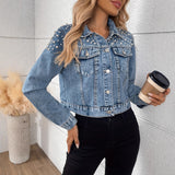 Women's Casual Short Denim Jacket